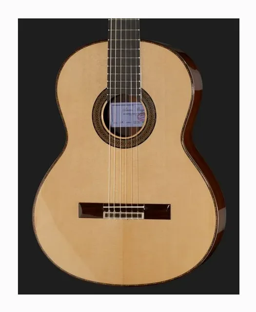 Amalio Burguet 2M Spruce w/Case, ponte e cordiera, scatto 4