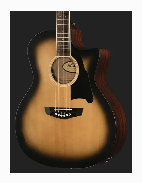 DAngelico Premier Gramercy Aged Burst, buca e rosetta, scatto 4