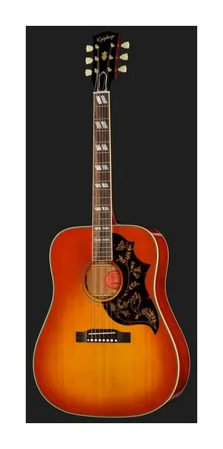 Epiphone 1960 Hummingbird Rei. HTS IBC, cassa vista di fronte, scatto 2