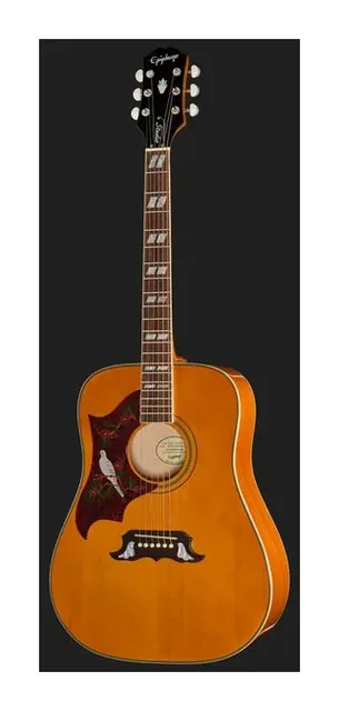 Epiphone Dove Studio Nat LH, cassa vista di fronte, scatto 2