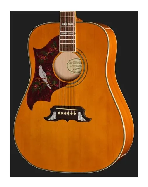 Epiphone Dove Studio Nat LH, fondo e fasce, scatto 4