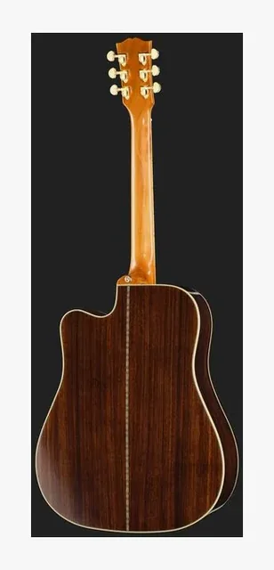 Epiphone Hummingbird Deluxe EC NA IBC, buca e rosetta, scatto 3