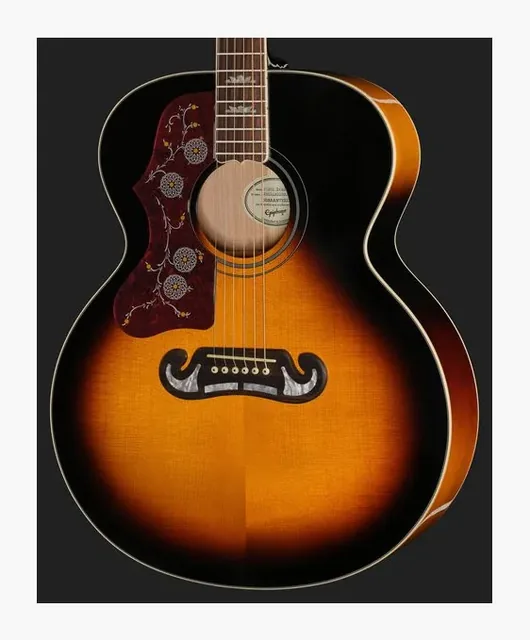 Epiphone J-200 Studio VS LH, ponte e selletta, scatto 4