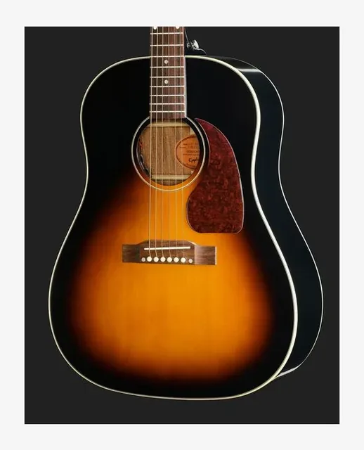 Epiphone J-45 Standard Vintage Sunburst, ponte e selletta, scatto 4