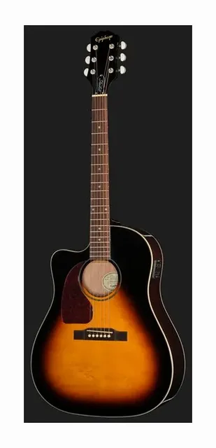 Epiphone J-45 Studio EC VS LH, fondo e fasce, scatto 2