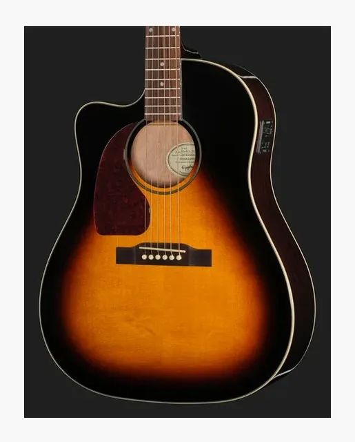 Epiphone J-45 Studio EC VS LH, tastiera e capotasto, scatto 4