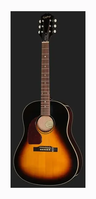 Epiphone J-45 Studio VS LH, buca e rosetta, scatto 2