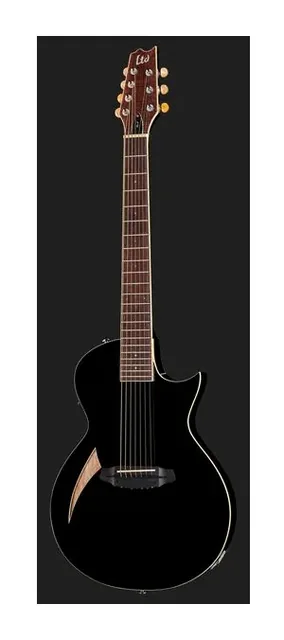 ESP LTD TL-7 Black, ponte e selletta, scatto 2