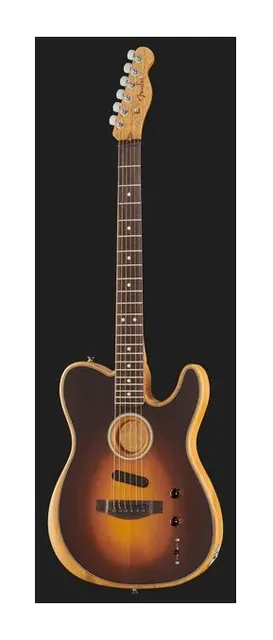 Fender Acoustasonic Player Tele SB, fondo e fasce, scatto 2
