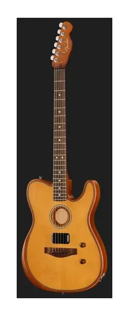 Fender Acoustasonic Standard Tele AGN, tastiera e capotasto, scatto 2