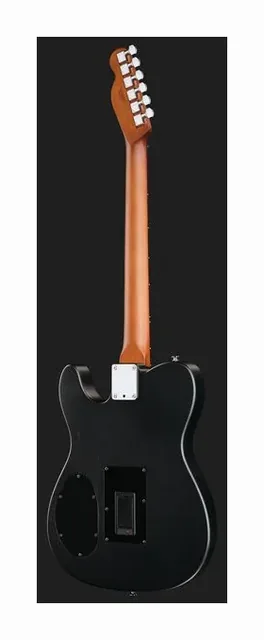 Fender Acoustasonic Standard Tele BLK, tastiera e capotasto, scatto 3
