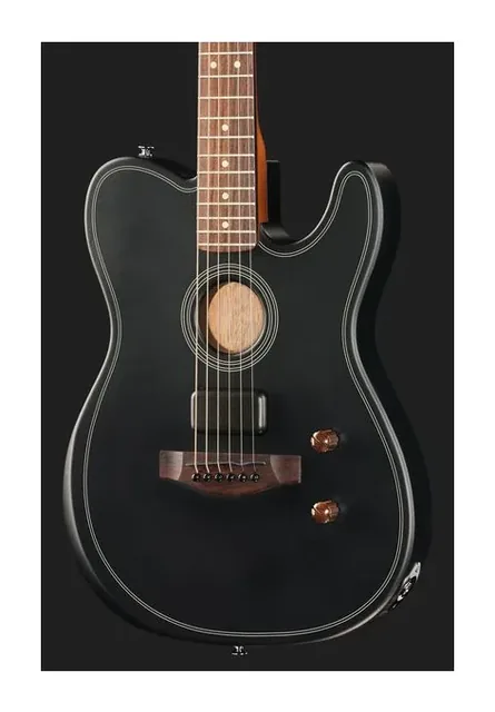 Fender Acoustasonic Standard Tele BLK, ponte e selletta, scatto 4