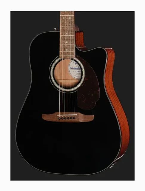Fender CA DLX Redondo CE BLK, paletta e meccaniche, scatto 4