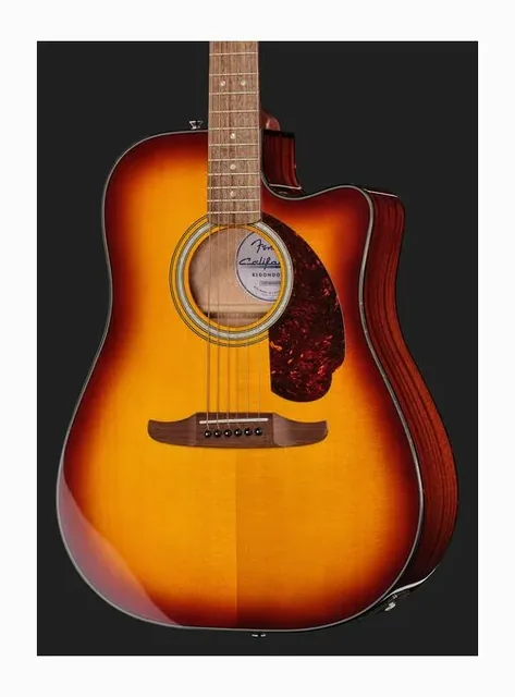 Fender CA DLX Redondo CE HSB, paletta e meccaniche, scatto 4