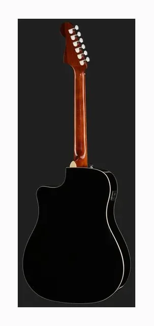 Fender CA STD Redondo CE IPG BLK, fondo e fasce, scatto 3