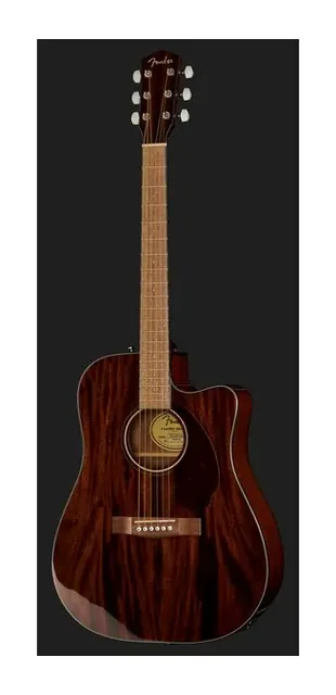 Fender CD-140SCE All Mah, tastiera e capotasto, scatto 2