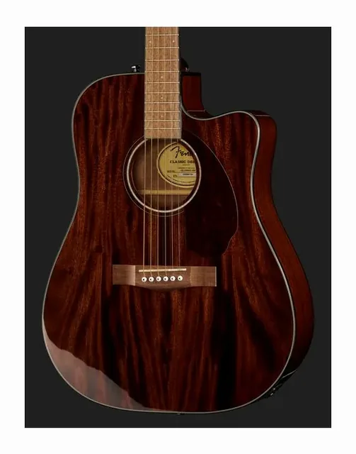 Fender CD-140SCE All Mah, fondo e fasce, scatto 4