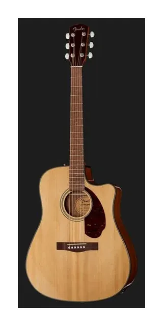 Fender CD-140SCE Nat, tastiera e capotasto, scatto 2
