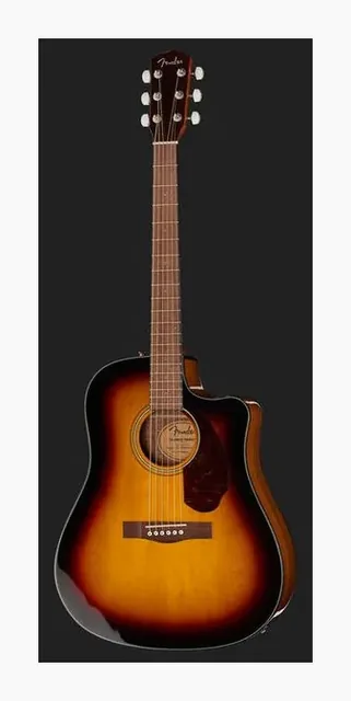 Fender CD-140SCE Sunburst, cassa vista di fronte, scatto 2