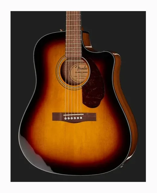 Fender CD-140SCE Sunburst, cassa vista di fronte, scatto 4