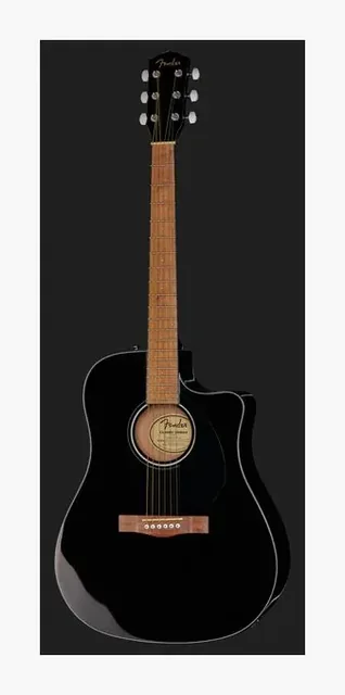 Fender CD-60SCE Blk WN, paletta e meccaniche, scatto 2
