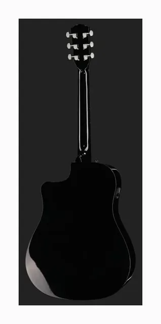 Fender CD-60SCE Blk WN, buca e rosetta, scatto 3