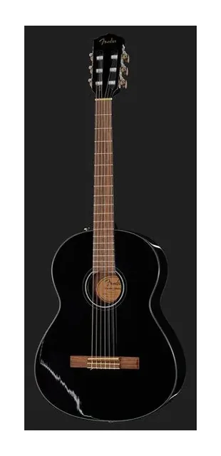 Fender CN-60S Black IL, paletta a finestre e meccaniche, scatto 2