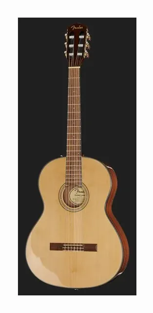 Fender CN-60S Natural WN, ponte e cordiera, scatto 2