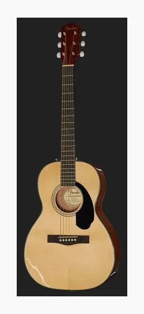 Fender CP-60S Parlor Natural WN, tastiera e capotasto, scatto 2