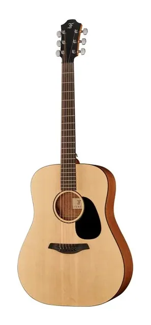 Furch Violet D-EM VTC a w/GB di fronte su sfondo neutro