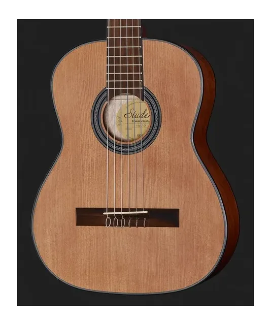 Gewa Student Natural Cedar 1/2, cassa vista di fronte, scatto 4