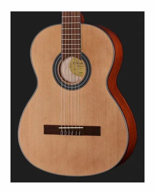 Gewa Student Natural Cedar 4/4, buca e rosetta, scatto 4
