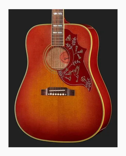 Gibson 1960 Hummingbird Fixed Bridge, cassa vista di fronte, scatto 4