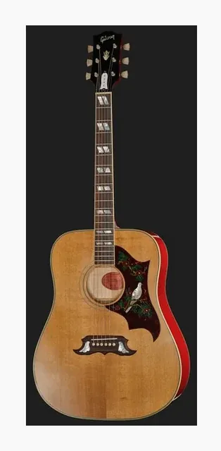 Gibson 1963 Dove LA Dark Natural #1, buca e rosetta, scatto 2