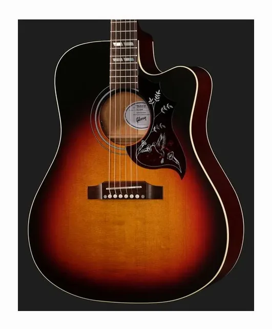 Gibson Hummingbird Studio EC TBS, ponte e selletta, scatto 4