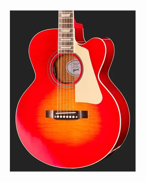 Gibson Les Paul Parlor Acoustic VCS, buca e rosetta, scatto 4