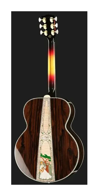 Gibson SJ-200 100 Years of Flat-Tops, buca e rosetta, scatto 3