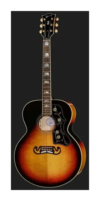 Gibson SJ-200 Standard Tri Burst, ponte e selletta, scatto 2