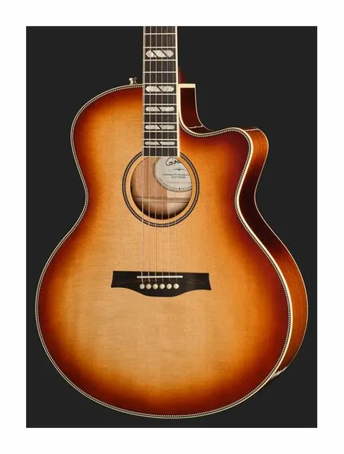 Godin Connaisseur MJ Sunsetburst Mah, ponte e selletta, scatto 4
