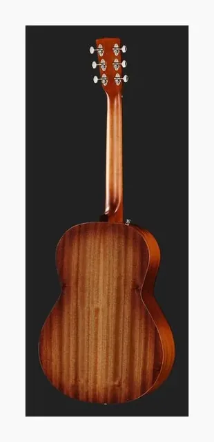 Godin Folk LTD Mahogany A/E Rust Bst, cassa vista di fronte, scatto 3
