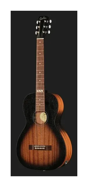Godin Mahog. Parlor Black Burst A/E, fondo e fasce, scatto 2