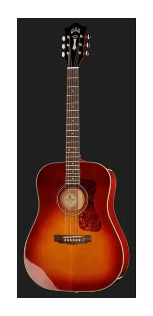 Guild D-140 Cherry Burst, fondo e fasce, scatto 2
