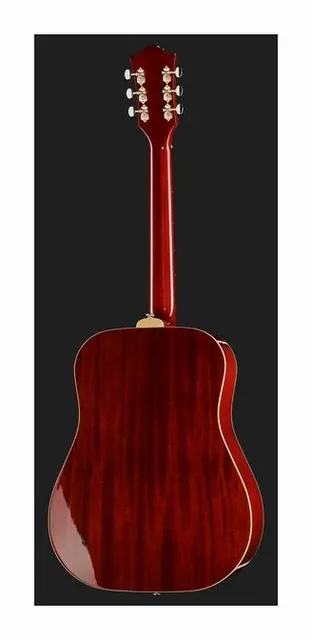 Guild D-140 Cherry Burst, buca e rosetta, scatto 3