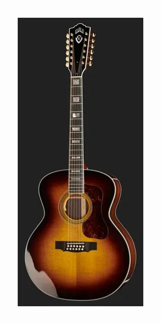 Guild F512 ATB w/LR Baggs USA, ponte e selletta, scatto 2