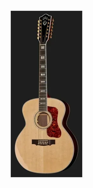 Guild F-512E Natural USA, cassa vista di fronte, scatto 2