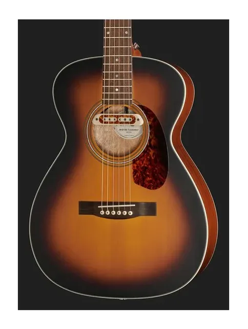 Guild M-240E Troubadour Westerly, ponte e selletta, scatto 4