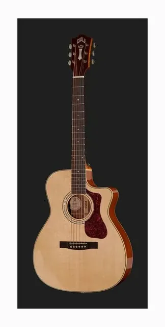 Guild OM-140CE Nat Westerly, ponte e selletta, scatto 2
