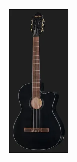 Harley Benton CG-400CE Thinline BK, buca e rosetta, scatto 2