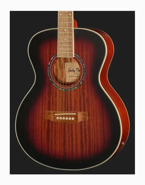 Harley Benton CG-45E Vintage Sunburst, buca e rosetta, scatto 4