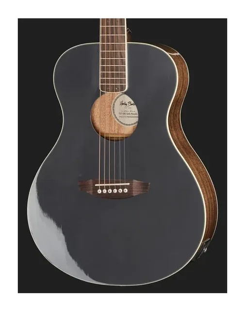 Harley Benton CLF-50E Anthrazit Metallic, buca e rosetta, scatto 4